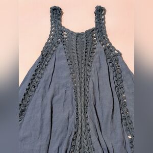 Beach By Exist Crochet Beach Cover-Up – Blue | Size S/M